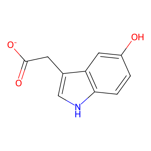 (5-Hydroxyindol-3-yl)acetate structure