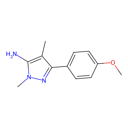 3-(4-Methoxyphenyl)-1,4-dimethyl-1H-pyrazol-5-amine structure