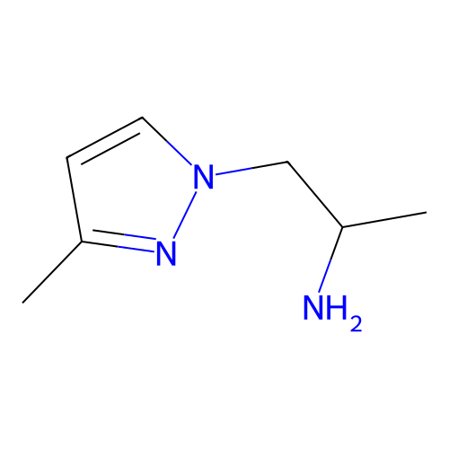 1-(3-methyl-1H-pyrazol-1-yl)propan-2-amine structure