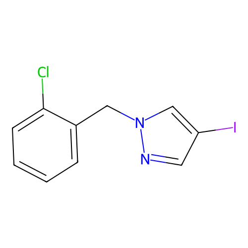 1-(2-chlorobenzyl)-4-iodo-1H-pyrazole structure