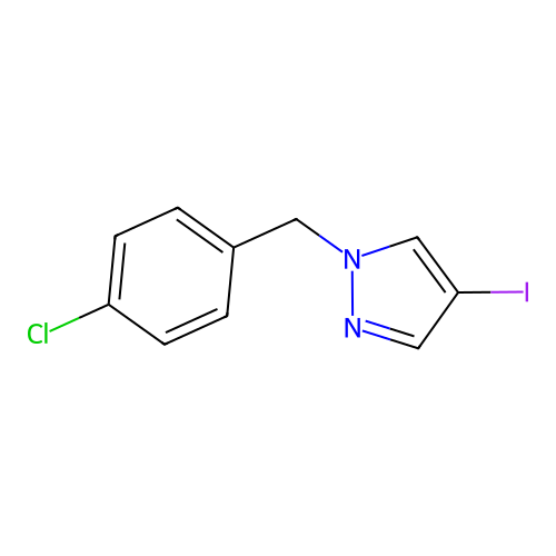 1-(4-chlorobenzyl)-4-iodo-1H-pyrazole structure