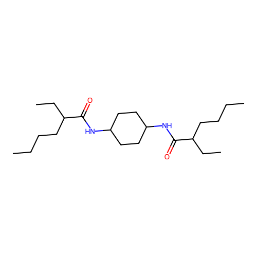 2-ethyl-N-[4-(2-ethylhexanoylamino)cyclohexyl]hexanamide structure