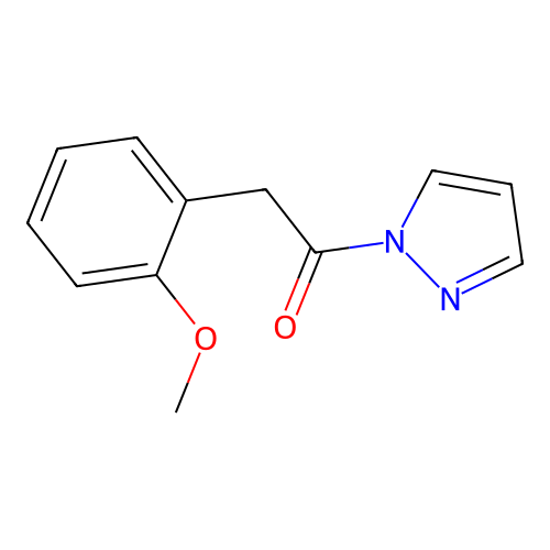 2-(2-Methoxyphenyl)-1-pyrazol-1-ylethanone structure