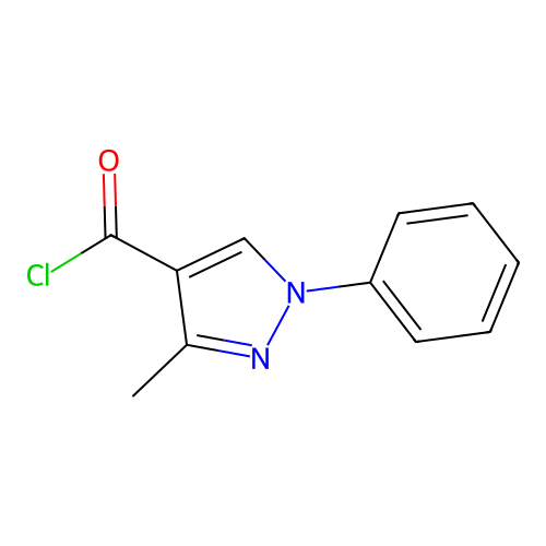 3-methyl-1-phenyl-1H-pyrazole-4-carbonyl chloride structure