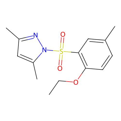 1-(2-Ethoxy-5-methylphenyl)sulfonyl-3,5-dimethylpyrazole structure
