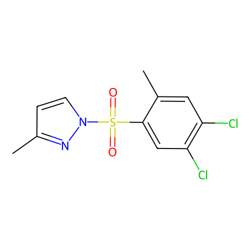 1-[(4,5-dichloro-2-methylphenyl)sulfonyl]-3-methyl-1H-pyrazole structure