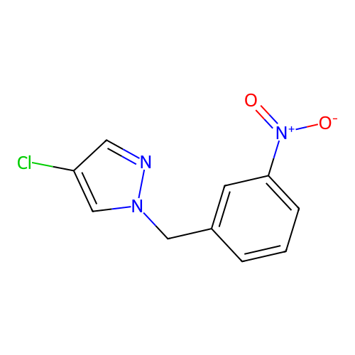 4-Chloro-1-[(3-nitrophenyl)methyl]pyrazole structure
