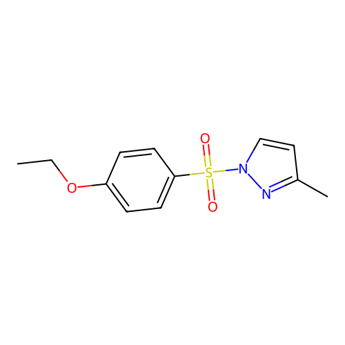 1-(4-Ethoxyphenyl)sulfonyl-3-methylpyrazole structure
