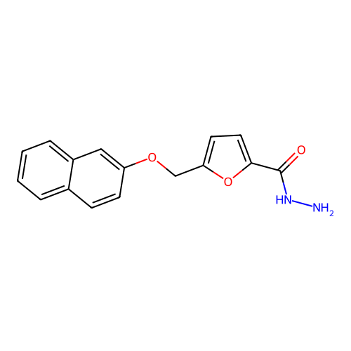 5-[(2-Naphthyloxy)methyl]-2-furohydrazide structure