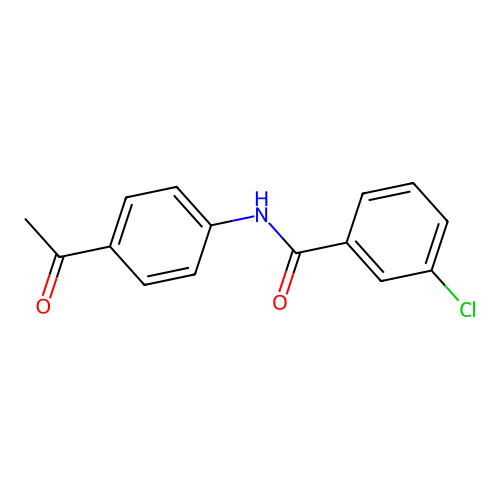 N-(4-乙酰基苯基)-3-氯苯甲酰胺 structure