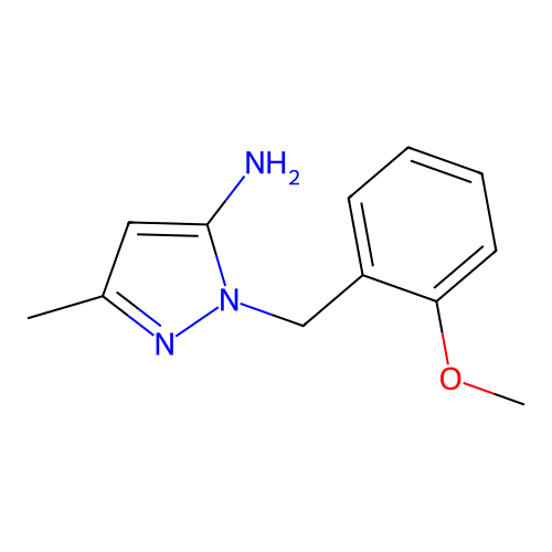 2-(2-Methoxy-benzyl)-5-methyl-2H-pyrazol-3-ylamine structure