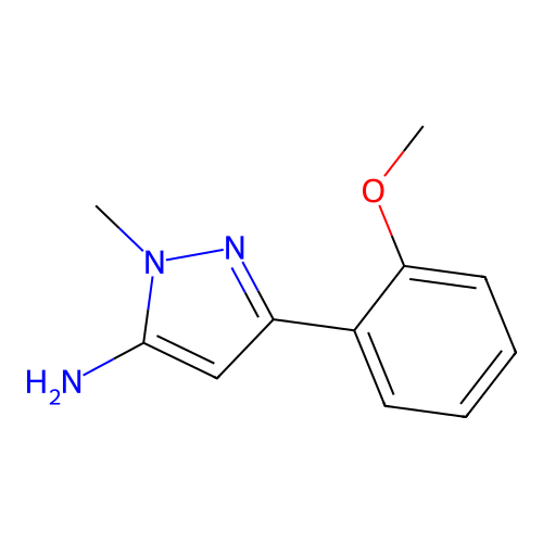 3-(2-Methoxyphenyl)-1-methyl-1H-pyrazol-5-amine structure