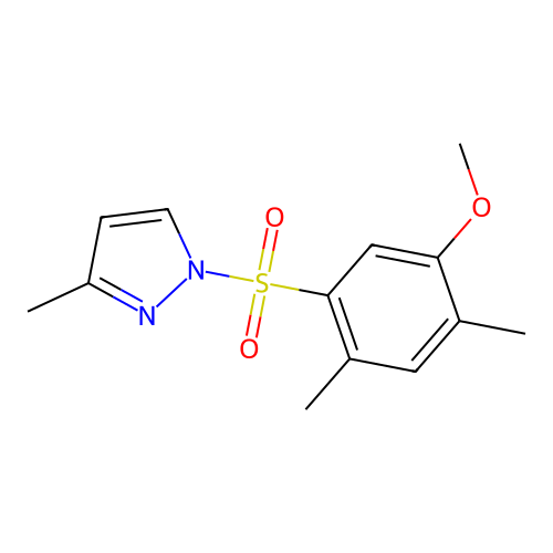 1-(5-Methoxy-2,4-dimethyl-benzenesulfonyl)-3-methyl-1H-pyrazole structure