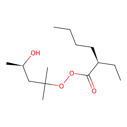 [(4R)-4-hydroxy-2-methylpentan-2-yl] (2R)-2-ethylhexaneperoxoate structure