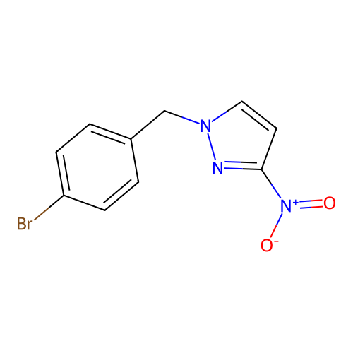 1-(4-bromobenzyl)-3-nitro-1H-pyrazole structure