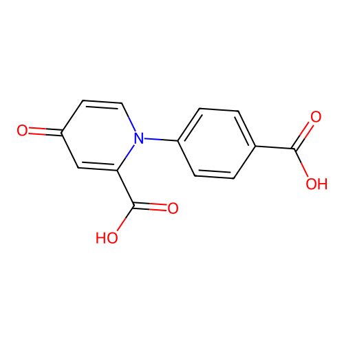 2-Pyridinecarboxylic acid,1-(4-carboxyphenyl)-1,4-dihydro-4-oxo- structure