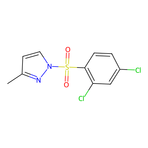 1-[(2,4-dichlorophenyl)sulfonyl]-3-methyl-1H-pyrazole structure