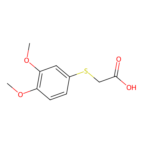 2-(3,4-Dimethoxyphenylthio)acetic acid structure