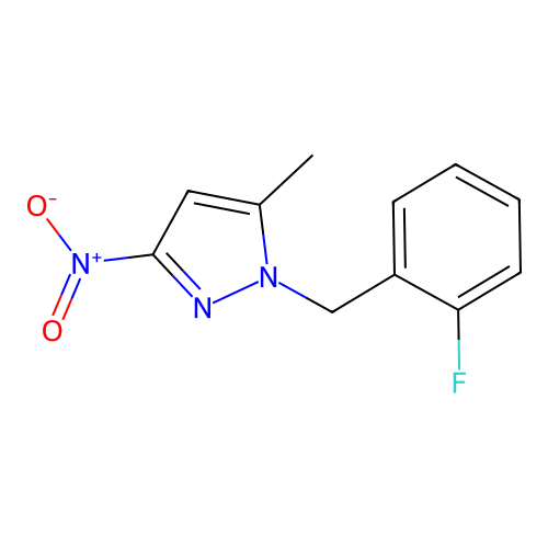 1-(2-Fluoro-benzyl)-5-methyl-3-nitro-1H-pyrazole structure