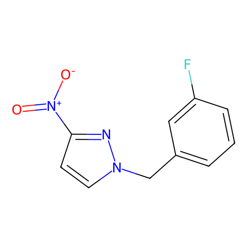 1-(3-fluorobenzyl)-3-nitro-1H-pyrazole structure