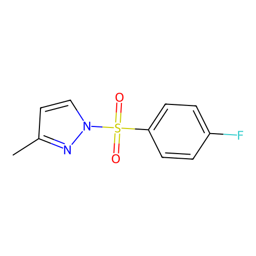 1-(4-Fluorophenyl)sulfonyl-3-methylpyrazole structure