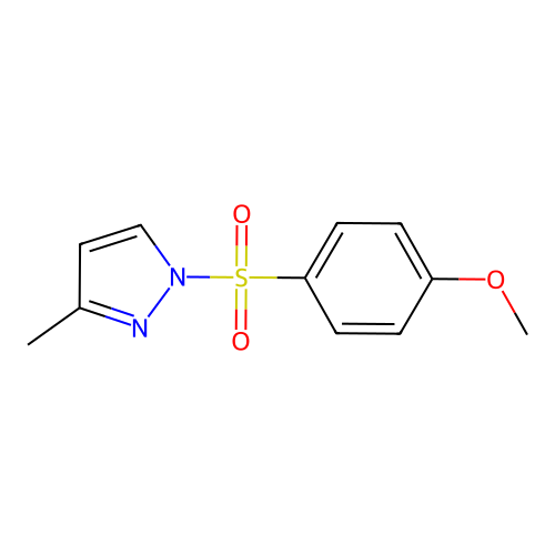 1-(4-Methoxyphenyl)sulfonyl-3-methylpyrazole structure