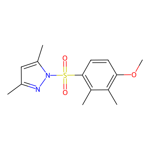 1-(4-Methoxy-2,3-dimethyl-benzenesulfonyl)-3,5-dimethyl-1H-pyrazole structure