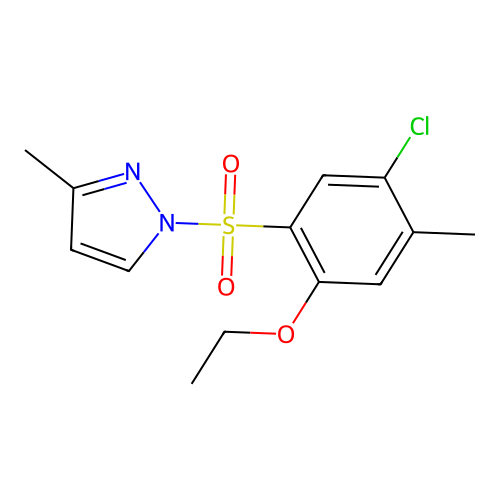 1-(5-Chloro-2-ethoxy-4-methylphenyl)sulfonyl-3-methylpyrazole structure