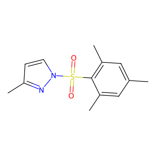 1-(mesitylsulfonyl)-3-methyl-1H-pyrazole structure