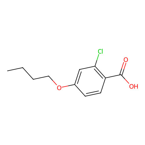 4-Butoxy-2-chlorobenzoic acid structure