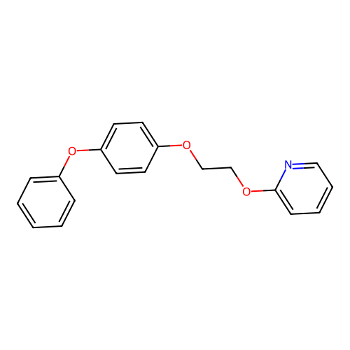 2-[2-(4-Phenoxyphenoxy)ethoxy]pyridine structure