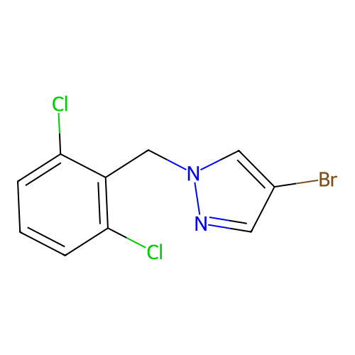 4-bromo-1-(2,6-dichlorobenzyl)-1H-pyrazole structure