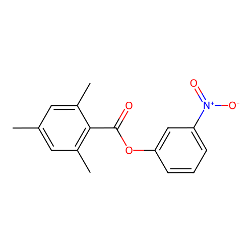 3-Nitrophenyl 2,4,6-trimethylbenzoate structure