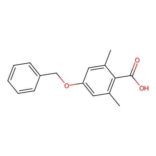 4-(Benzyloxy)-2,6-dimethylbenzoic acid structure