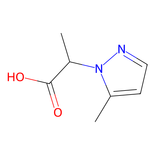 2-(5-methyl-1H-pyrazol-1-yl)propanoic acid structure