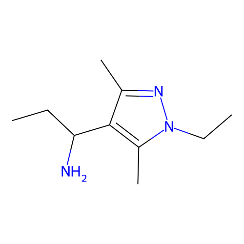 I+/-,1-Diethyl-3,5-dimethyl-1H-pyrazole-4-methanamine structure