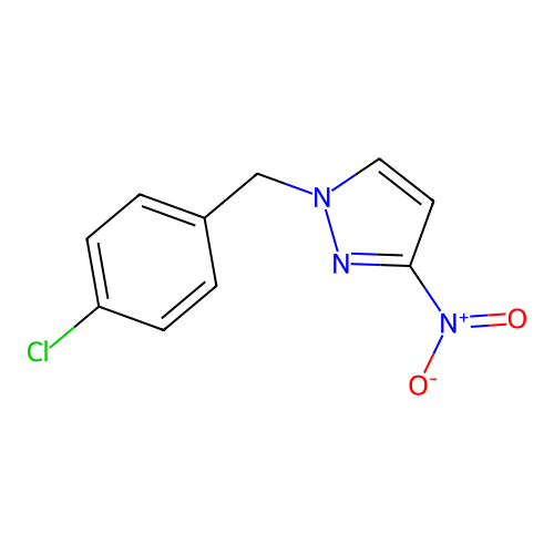 1-[(4-Chlorophenyl)methyl]-3-nitro-1H-pyrazole structure