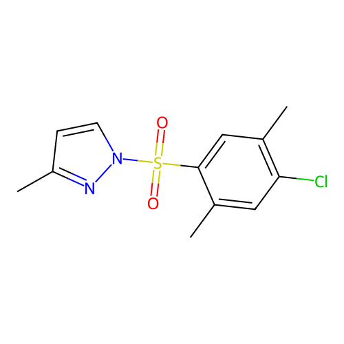 1-(4-Chloro-2,5-dimethylphenyl)sulfonyl-3-methylpyrazole structure