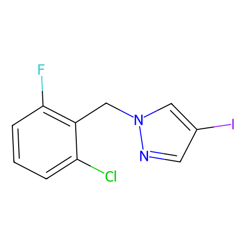 1-(2-chloro-6-fluorobenzyl)-4-iodo-1H-pyrazole structure