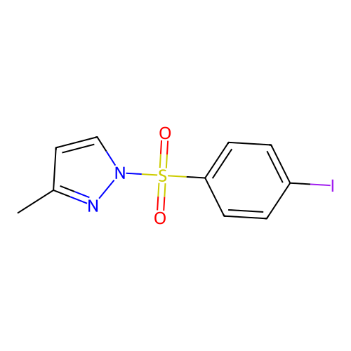 1-(4-iodobenzenesulfonyl)-3-methyl-1H-pyrazole structure