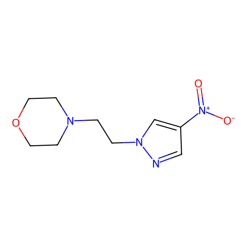 4-(2-(4-Nitro-1H-pyrazol-1-yl)ethyl)morpholine structure