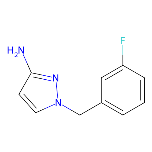 1-(3-fluorobenzyl)-1H-pyrazol-3-amine structure