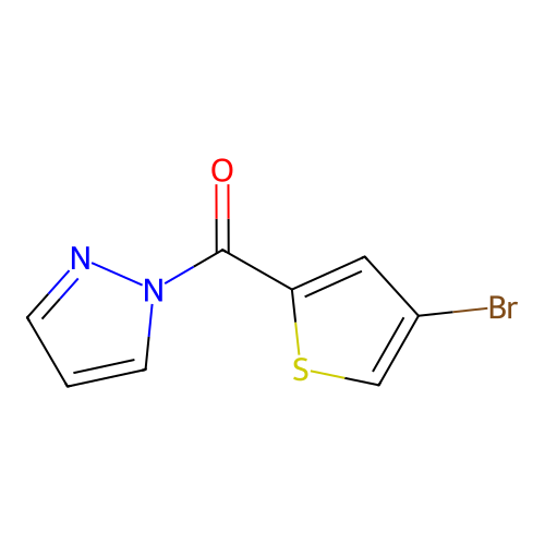 (4-Bromothiophen-2-yl)-pyrazol-1-ylmethanone structure