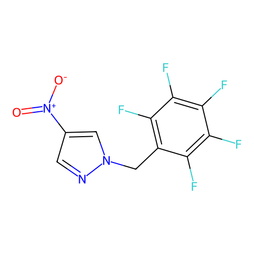 4-Nitro-1-[(2,3,4,5,6-pentafluorophenyl)methyl]pyrazole structure