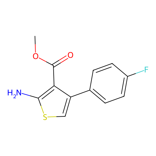 Methyl 2-amino-4-(4-fluorophenyl)-3-thiophenecarboxylate structure