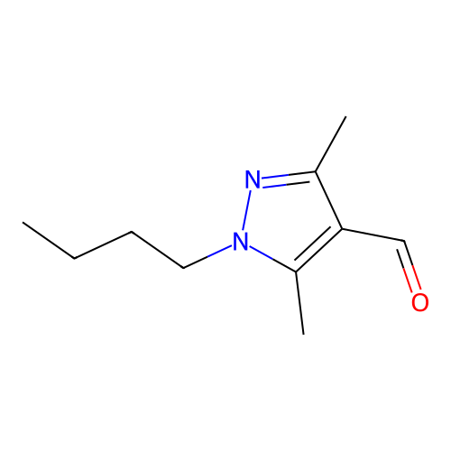 1-Butyl-3,5-dimethyl-1H-pyrazole-4-carbaldehyde structure