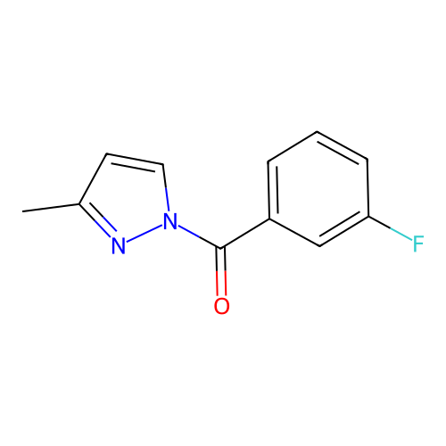 (3-Fluorophenyl)-(3-methylpyrazol-1-yl)methanone structure