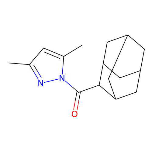 2-Adamantyl-(3,5-dimethylpyrazol-1-yl)methanone structure