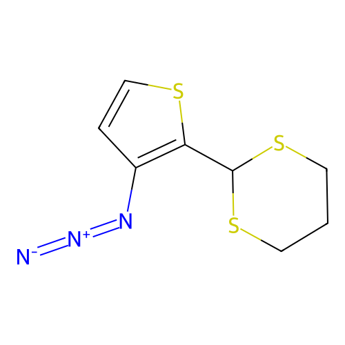 2-(3-Azidothiophen-2-yl)-1,3-dithiane structure