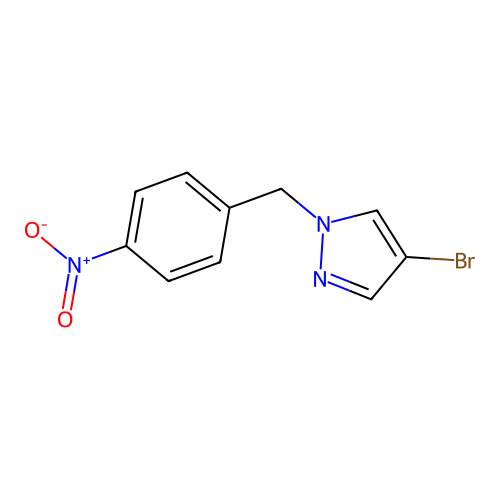 4-bromo-1-(4-nitrobenzyl)-1H-pyrazole structure